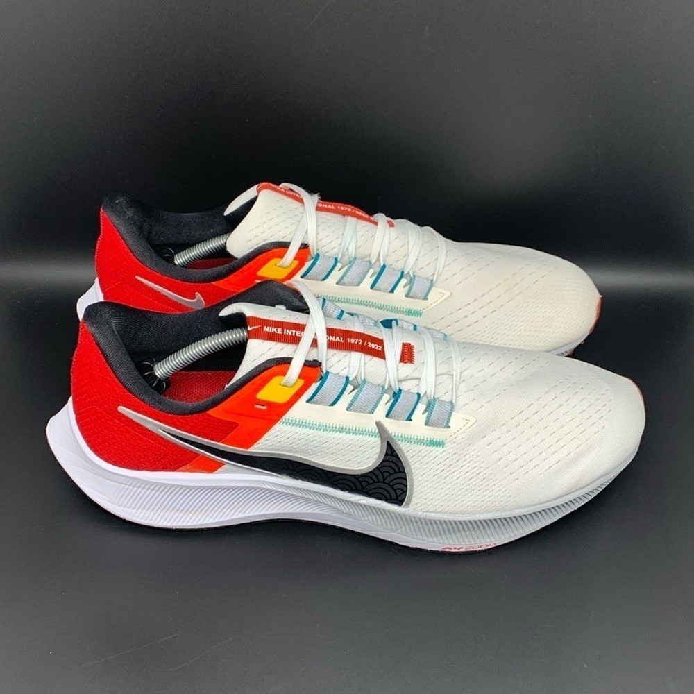 Nike Air Zoom Pegasus 38 Red White Running Shoes DQ4499-101 Men's Sz 13